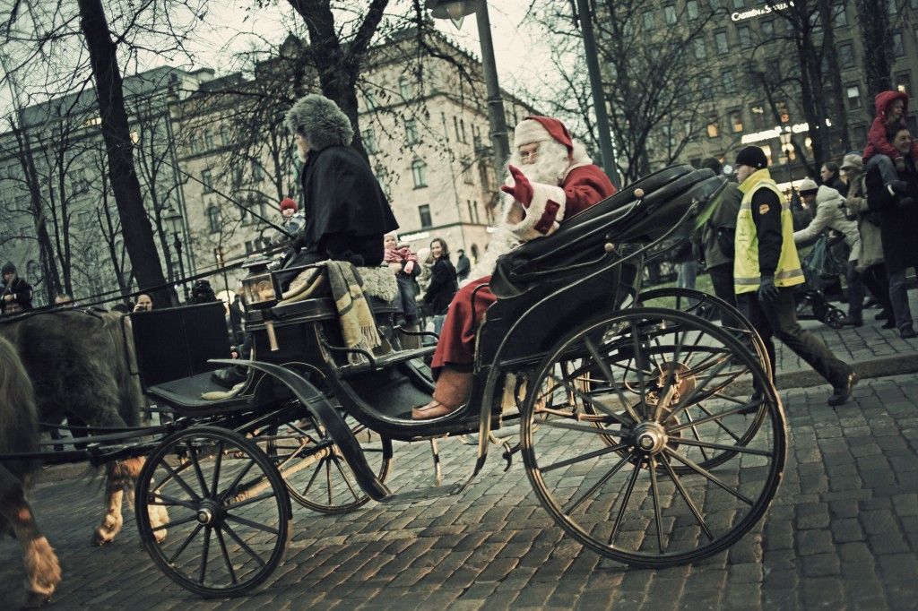 Papá Noel llega a Helsinki (foto: Marta Comesaña)