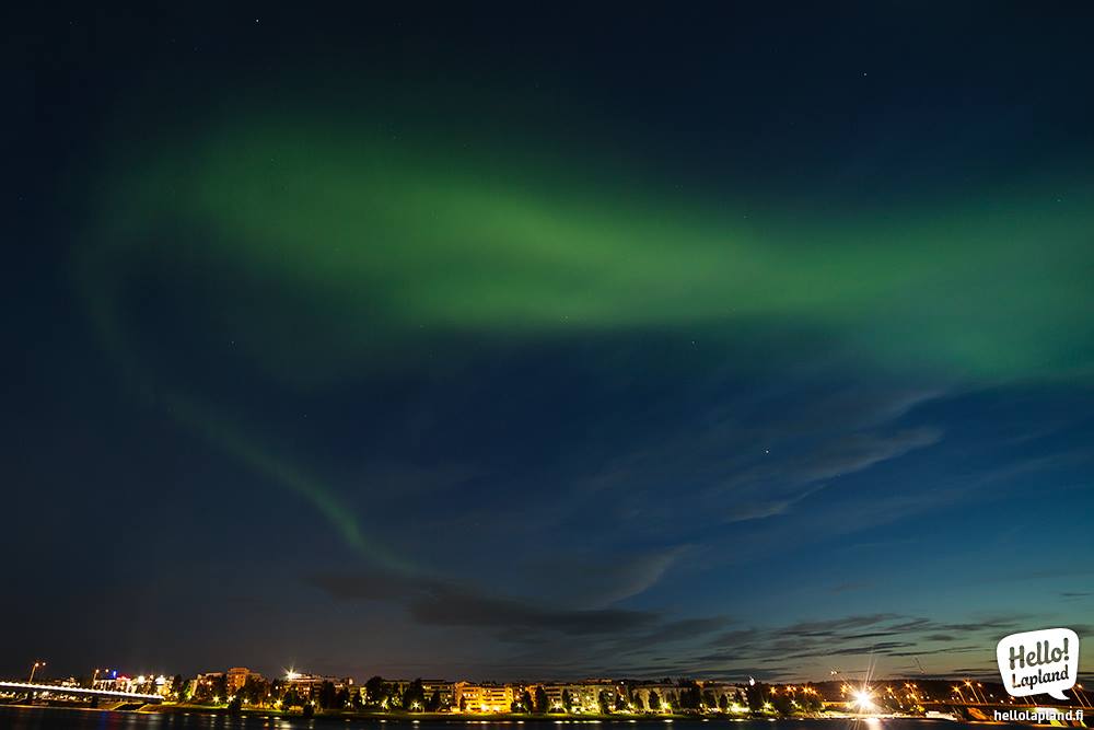 Aurora boreal en Rovanemi (28.8.2013) - Foto: Hello Lapland