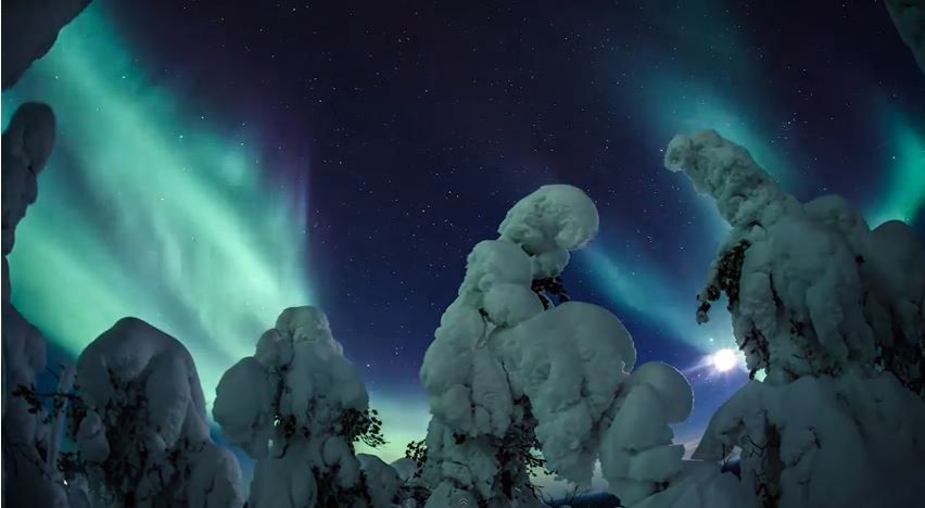 Auroras boreales en Lapoinia finlandesa