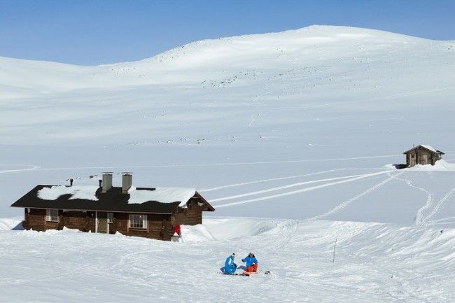 Refugio en el Halti, la-montaña más alta de Finlandia