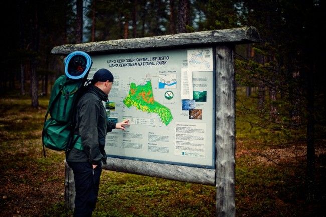 De excursión por el-Parque Nacional Urho Kekkonen 