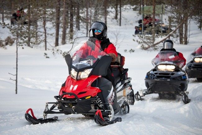 Safari con moto de nieve 