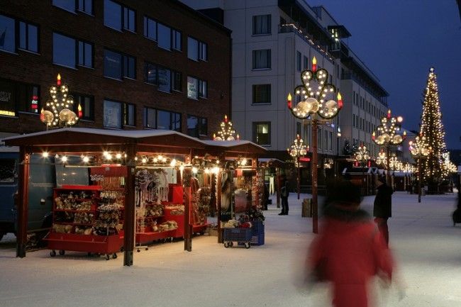 Mercado de Navidad en Rovaniemi 