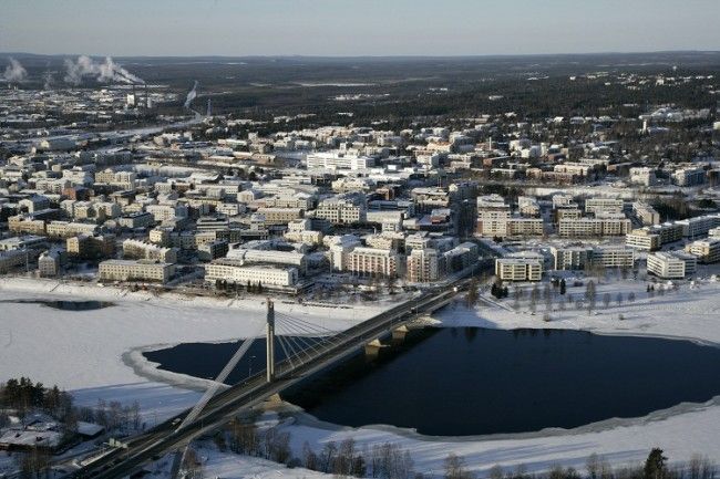 Vista aérea de Rovaniemi 
