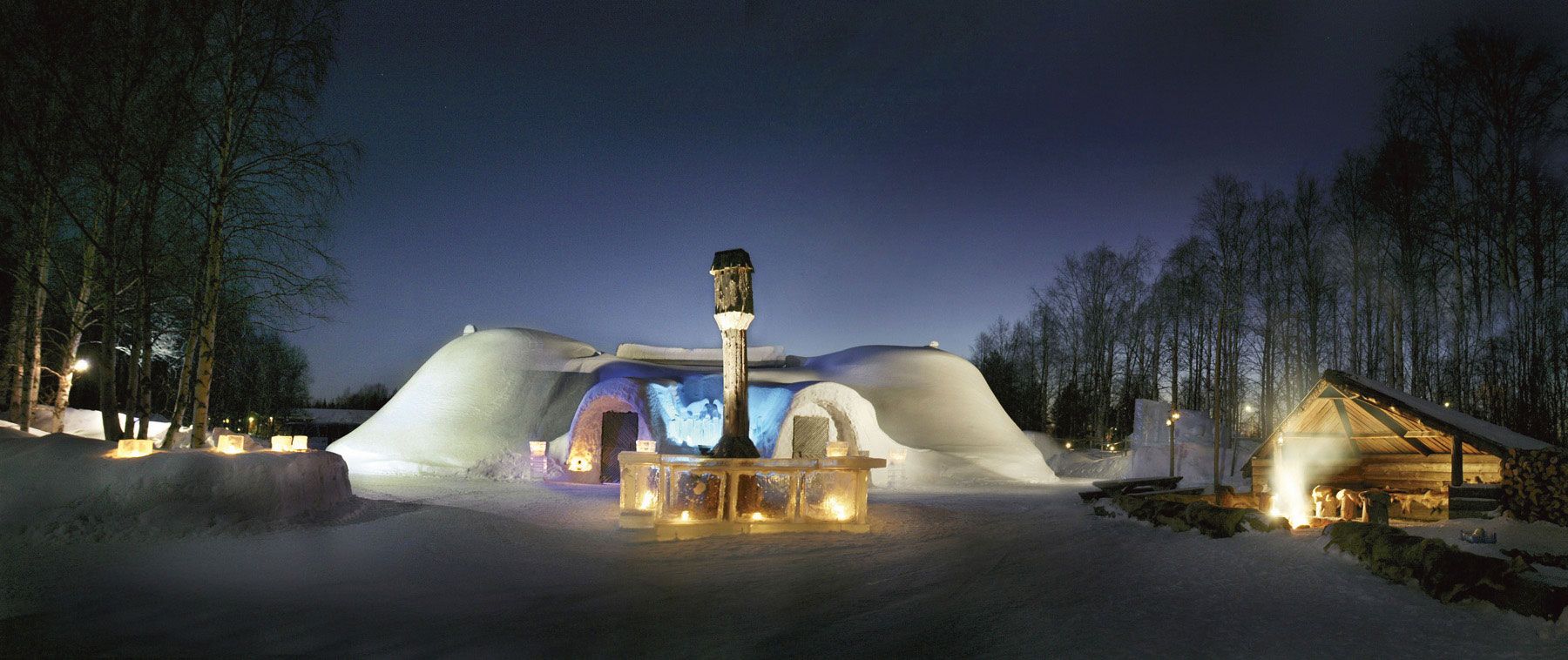 Restaurante de hielo Snowland en Rovaniemi