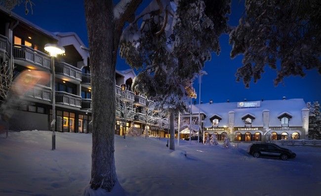 Hotel Riekonlinna en invierno 