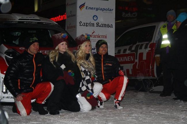 Heikki Kovalainen y Jani Pirttinen en la edición del año 2015 