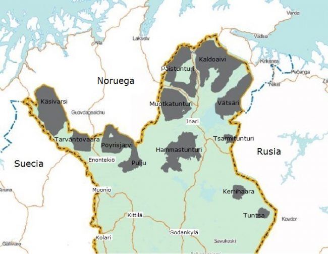 Zonas de Territorio Salvaje en Finlandia 