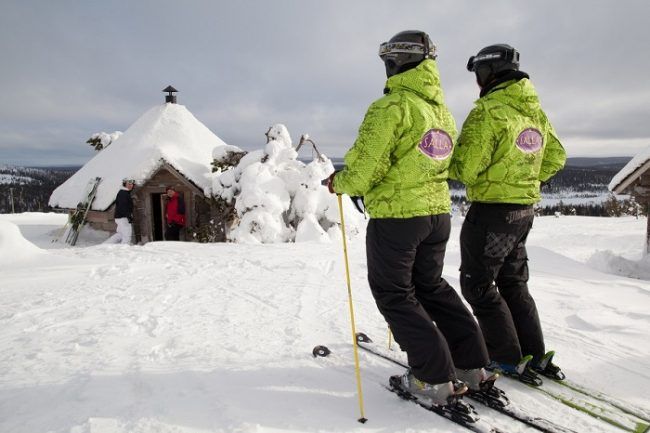 Refugio en las pistas de esquí de Salla 