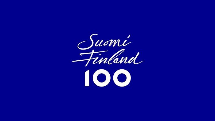 Logo de los 100 años de Independencia de Finlandia
