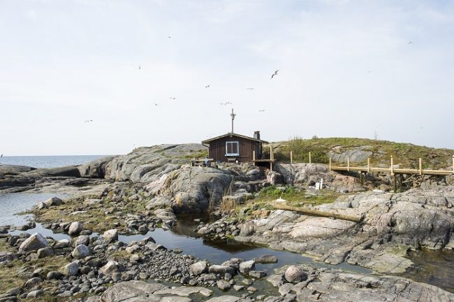 La cabaña de Tove Jansson en la isla de Klovharu