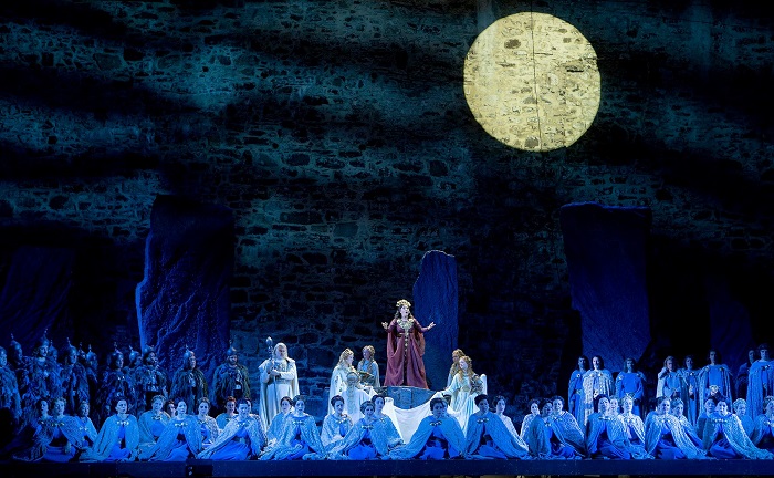Opera Norma durante el Festival de Opera de Savonlinna del año 2016