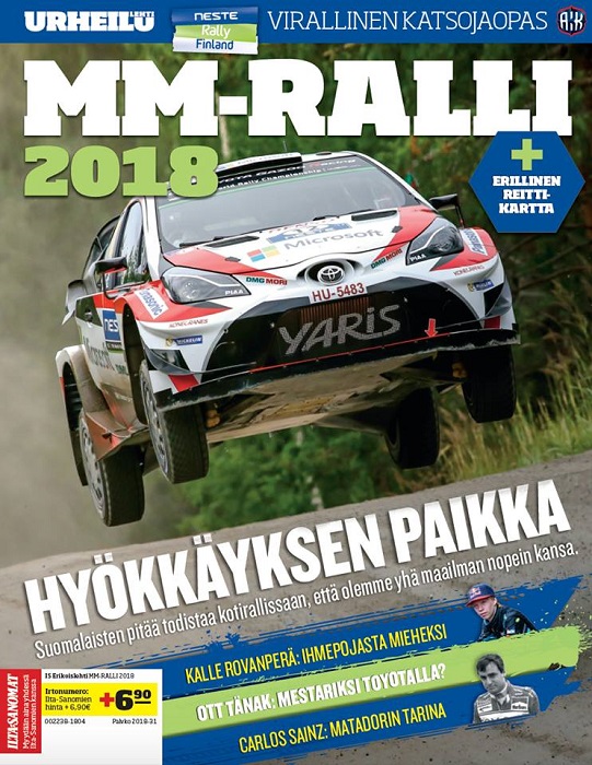 Portada del Programa Oficial del Rally de Finlandia 2018