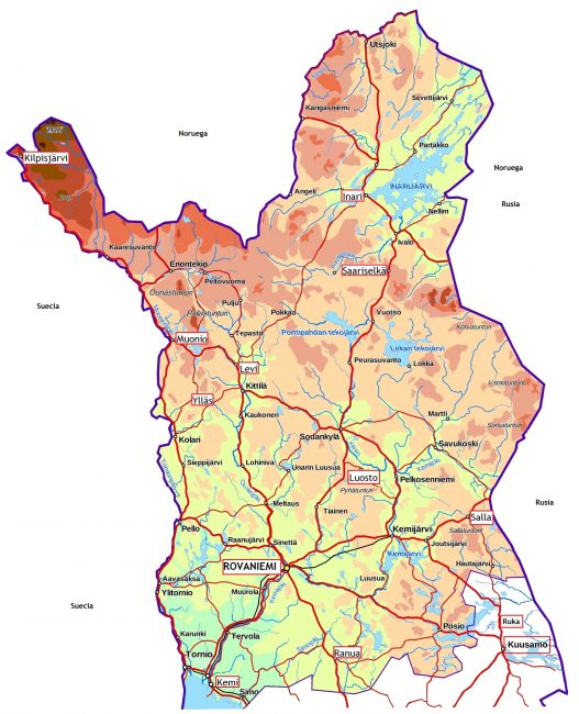 Mapa de LAPONIA 