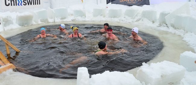 Durante el Campeonato del Mundo de Natación de Invierno en Rovaniemi en el año 2014 
