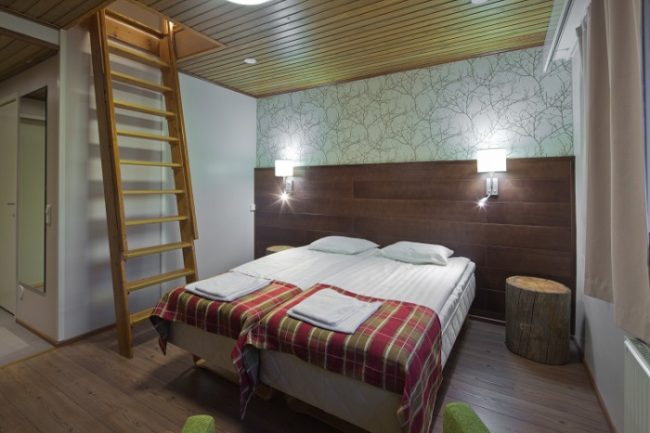 Habitación loft familiar con sauna en el hotel Sirkantähti 