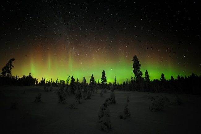 Aurora Boreal en Laponia 