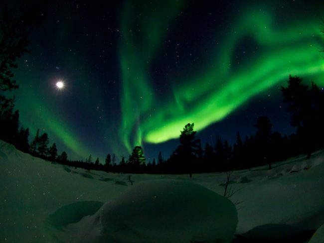 Intensa y espectacular Aurora Boreal 